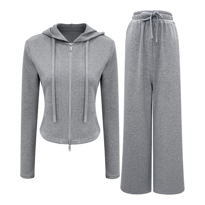 The Cloud Set – Zip Hoodie & Wide Leg Pants