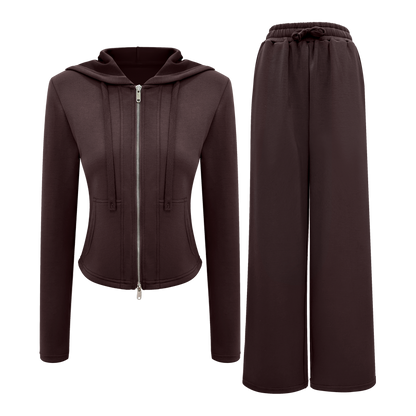 The Cloud Set – Zip Hoodie & Wide Leg Pants