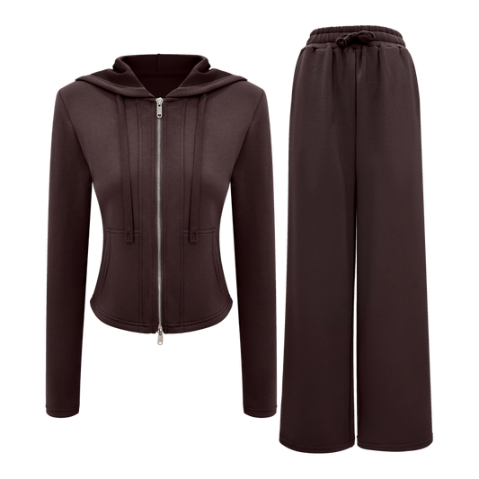 The Cloud Set – Zip Hoodie & Wide Leg Pants