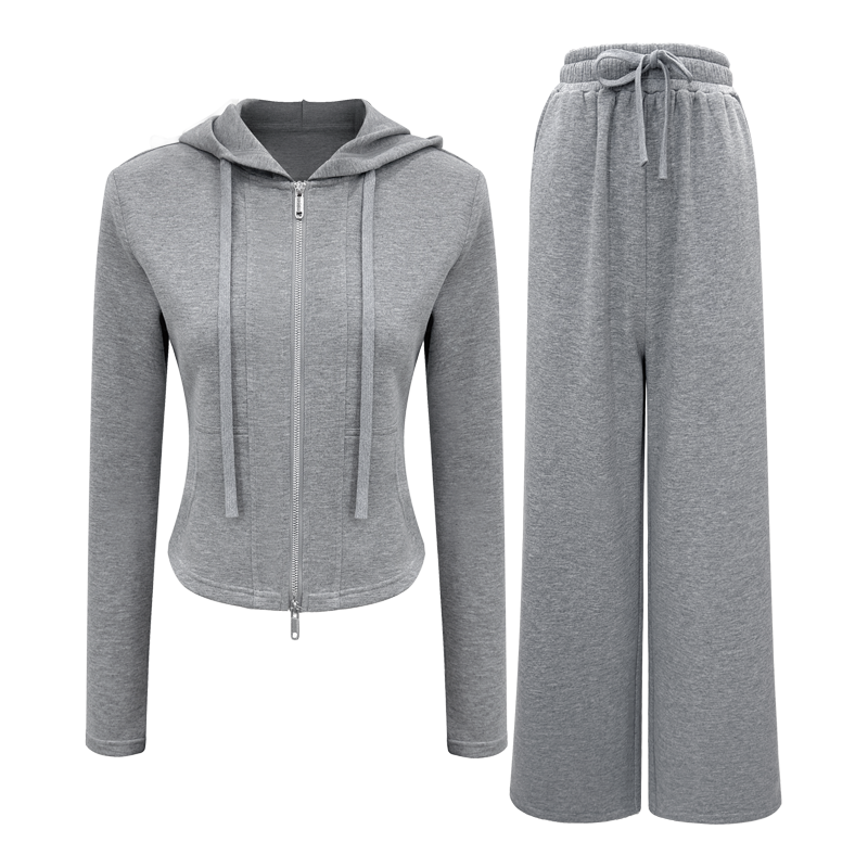 The Cloud Set – Zip Hoodie & Wide Leg Pants