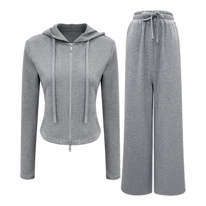 The Cloud Set – Zip Hoodie & Wide Leg Pants