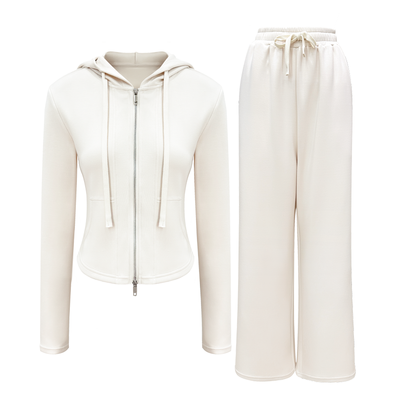 The Cloud Set – Zip Hoodie & Wide Leg Pants