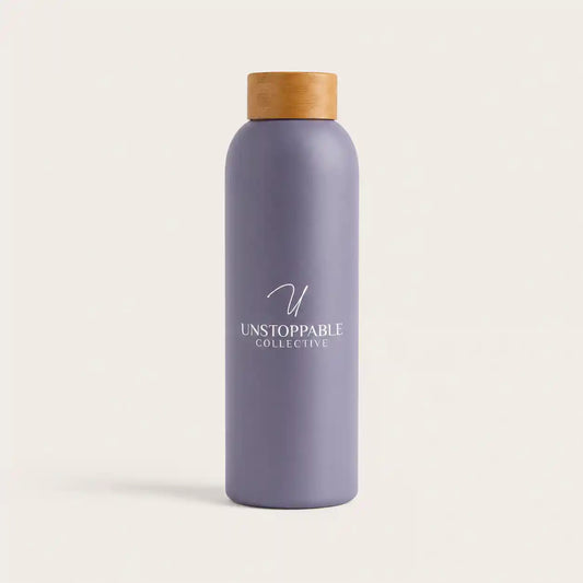 Custom Thermo Steel Bottle | Waterdrop® Stainless Steel Bottle with Bamboo Cap