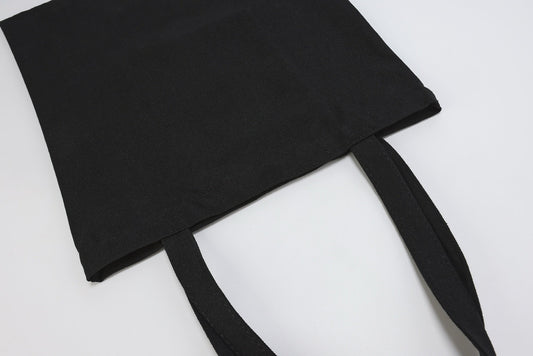 Unstoppable Collective Essential Plain Black Tote Bag TB07 in durable canvas.
