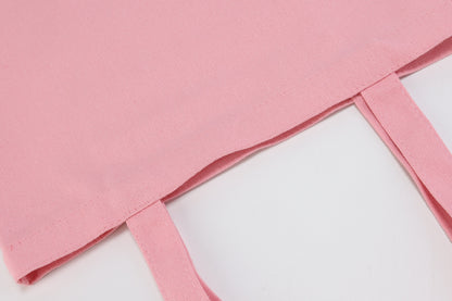Unstoppable Collective Essential Plain Pink Tote Bag TB07 in durable canvas.