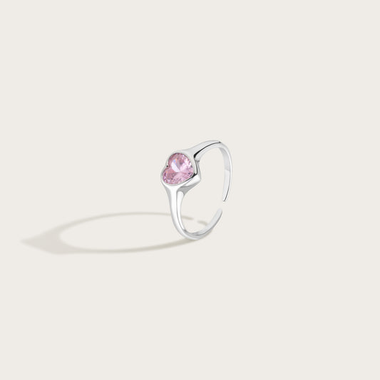 Rosé Heart Ring | E13
