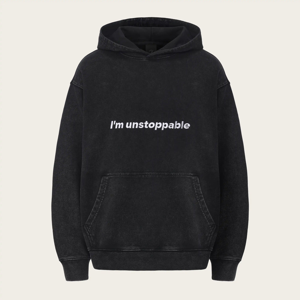 Off-Duty Hoodie with Unstoppable Logo | SH16D | Midnight Wash