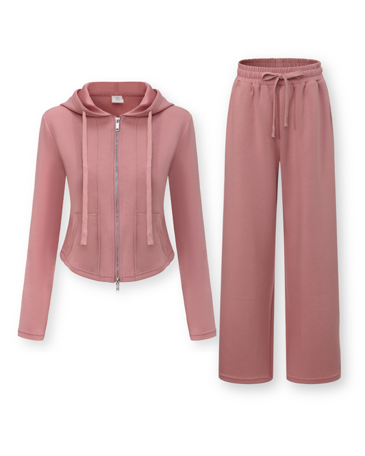 The Cloud Set – Zip Hoodie & Wide Leg Pants