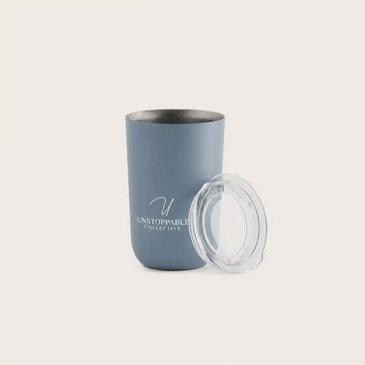 Custom Coffee Cup | Waterdrop® Double-Walled Stainless Steel Cup · Sip Lid