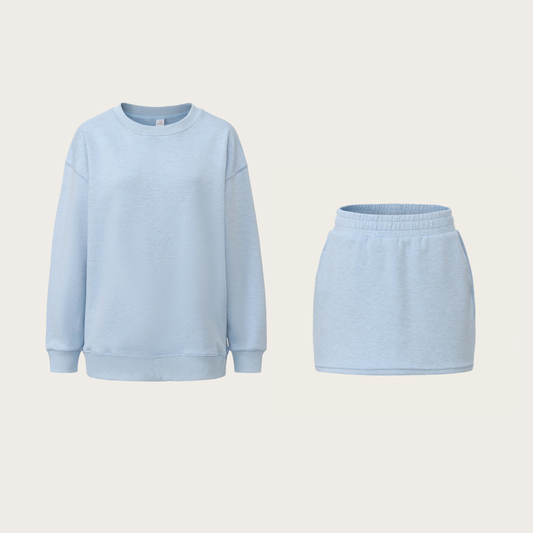 Core Relaxed Ladies Set – Women’s Sweatshirt & Skort