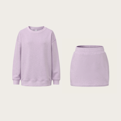 Core Relaxed Ladies Set – Women’s Sweatshirt & Skort