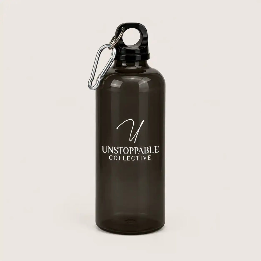 Custom Plastic Bottle | Rivia 600ml RPET Bottle with Carabiner Lid