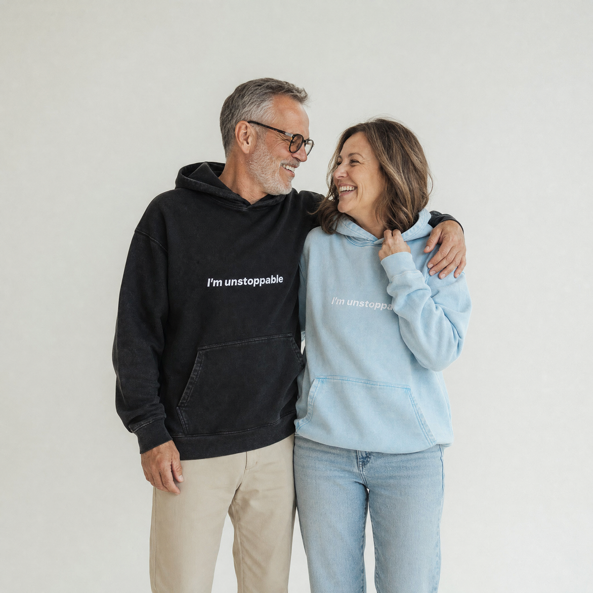 Off-Duty Hoodie with Unstoppable Logo | SH16D | Ocean Fade