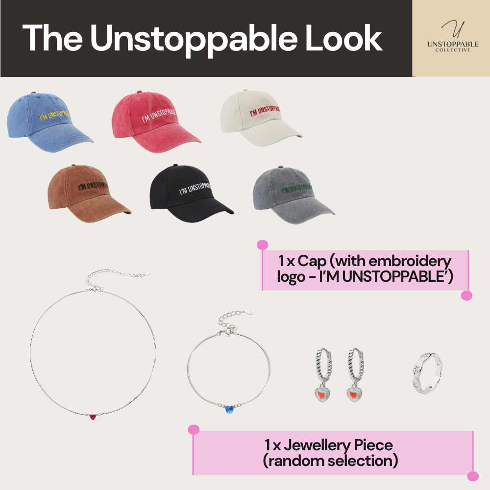 The Unstoppable Look | “I’m unstoppable” Cap + Jewellery
