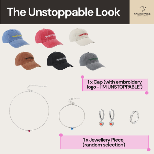 The Unstoppable Look | “I’m unstoppable” Cap + Jewellery